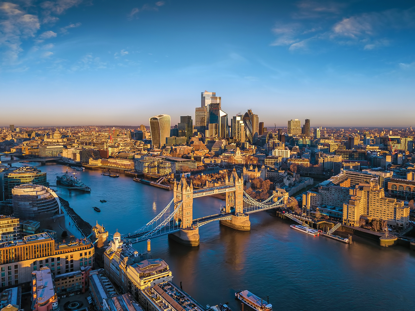 Londres en vista aérea.